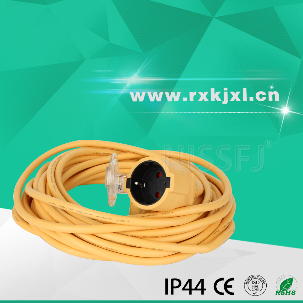 Euro type IP44 waterproof extension cord